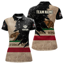 Load image into Gallery viewer, Personalized Retro California Flag Women Billiard Pool Shirt Custom Patriotic Billiard Jerseys TDM2065