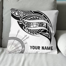 Load image into Gallery viewer, Custom Black White Archery Target Pillow, Archery Throw Pillows Gifts TDM0796