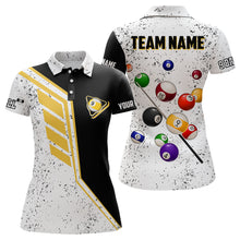 Load image into Gallery viewer, Billiard Balls 9 Ball Pool Grunge Style Custom Billiard Shirts For Women, 9 Ball Billiards Jerseys TDM2090