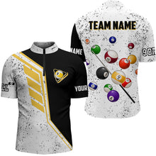 Load image into Gallery viewer, Billiard Balls 9 Ball Pool Grunge Style Custom Billiard Shirts For Men, 9 Ball Billiards Jerseys TDM2090