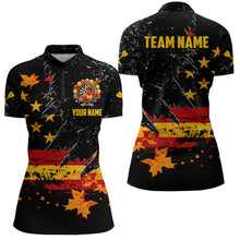 Load image into Gallery viewer, Personalized Retro Autumn American Flag Women Dart Jerseys Custom Patriotic Thanksgiving Dart Shirts TDM2821