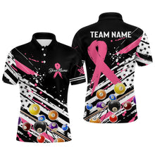 Load image into Gallery viewer, Breast Cancer American Flag Custom Billiard Shirts For Men, Billiard Balls Jerseys, Gift For Pooler TDM2356