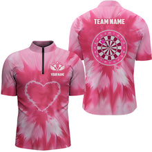 Load image into Gallery viewer, Personalized Pink Tie Dye Darts Board Men Darts Shirts Custom Darts Jerseys, Gift For Darts Lover TDM1580