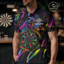 Load image into Gallery viewer, Funny Colorful Dartboard Graffiti Style Dart Shirts For Men Custom Darts Team Jerseys, Darts Gifts TDM4113