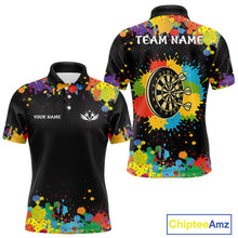 Load image into Gallery viewer, Funny Colorful Darts Shirt With Pocket Option For Men Custom Darts Jersey TDM4620