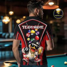 Load image into Gallery viewer, Funny Duck 8 Ball Pool Billiard Shirt For Men Custom Billiard Team Jersey Polo &amp; 1/4 Zip TDM6101