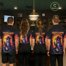Load image into Gallery viewer, Personalized Vintage Funny Cat 8 Ball Billiard Shirt For Men, Pool Team Jersey Polo &amp; 1/4 Zip TDM5751