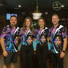 Load image into Gallery viewer, Personalized Tribal 9 Ball Billiard Shirt For Men Custom 9 Ball Pool Team Jersey Polo &amp; 1/4 Zip TDM6128