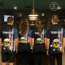 Load image into Gallery viewer, American Flag 8 Ball &amp; 9 Ball Pool Funny Beer Billiard Shirt For Men Custom Billiard Team Jersey TDM5637