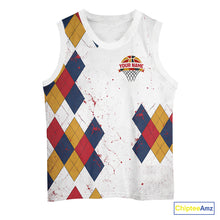 Load image into Gallery viewer, Funny Basketball And Beer Custom Argyle Basketball Shirt, Personalized Basketball Jersey For Team TDM5786
