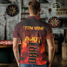Load image into Gallery viewer, Persionalized Full Flames And Smokes Dart Shirts For Men, Dart Team Jerseys NYN0077
