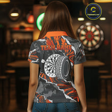 Load image into Gallery viewer, Wheels Dartboard Custom Splashed Color Dart Shirts For Women, Dart Team Jerseys NYN0083