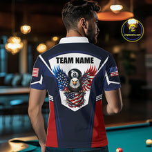 Load image into Gallery viewer, 250 Years Freedom Eagle 8 Ball 9 Ball Pool Men Billiard Shirt Custom American Flag Billiard Apparel NYN2634