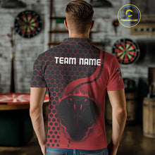 Load image into Gallery viewer, Black-Red Color Custom Flame Dragons Dart Shirt For Men, Dart Team Jerseys NYN0093