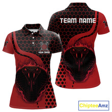 Load image into Gallery viewer, Black-Red Color Custom Flame Dragons Dart Shirt For Women, Dart Team Jerseys NYN0093