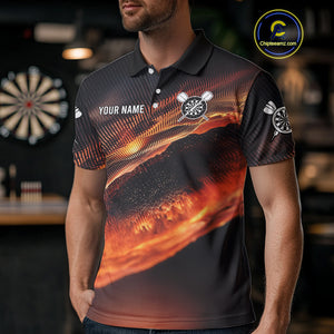 Persionalized Flame Dart Boards 3D Dart Shirt For Men, Dart Team Jerseys NYN0097