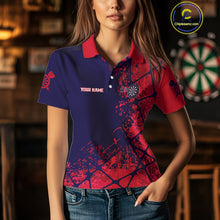 Load image into Gallery viewer, Multiple Color Dart Boards Custom Name Dart Shirt For Women, Dart Team Jerseys NYN0098