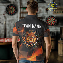 Load image into Gallery viewer, Orange Abstract Pattern Custom Wolf Dartboard Dart Shirt For Men, Dart Jerseys NYN0099