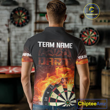 Load image into Gallery viewer, Persionalized Flame Smokes Dart Doards Dart Shirt For Men, Custom Dart Jerseys NYN0100
