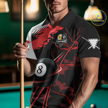 Load image into Gallery viewer, Lightning Red Billiard 8 Ball &amp; 9 Ball Pool Shirt For Men Custom Camo Billiard Team Jersey NYN3425