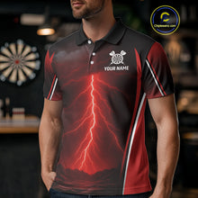 Load image into Gallery viewer, Lightning Dartboard Custom Funny Polo Shirt For Men - Darts Team Jersey NYN0705