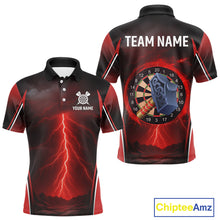Load image into Gallery viewer, Lightning Dartboard Custom Funny Polo Shirt For Men - Darts Team Jersey NYN0705