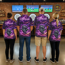Load image into Gallery viewer, Purple Funny Scary Tornado Dartboard &amp; Arrow Men Darts Polo Shirt Custom Dart League Shirts NYN2643