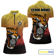 Load image into Gallery viewer, Tiger Dartboard Scratched Pattern Custom Dart Shirt For Women, Dart Team Jerseys NYN0106
