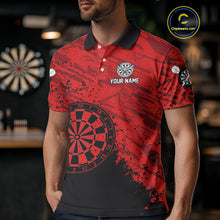 Load image into Gallery viewer, Splashed Pattern Red Dart Boards Custom Dart Shirt For Men, Dart Team Jerseys NYN0108