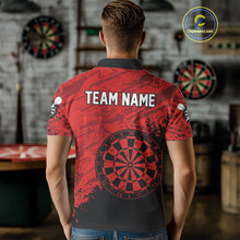Load image into Gallery viewer, Splashed Pattern Red Dart Boards Custom Dart Shirt For Men, Dart Team Jerseys NYN0108