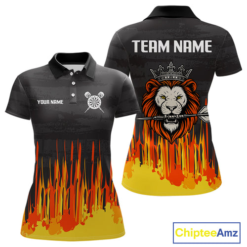 Multi-Color Crown Lion Dart Arrow Custom Dart Shirt For Women, Dart Team Jerseys NYN0109