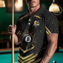 Load image into Gallery viewer, Orange Grunge Grim Reaper Billiard Ball Pool Custom Men Billiard Shirts, Billiard Team Jerseys NYN3020