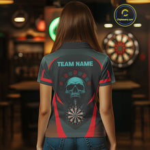 Load image into Gallery viewer, Spartan Skull Style Warrior Women's Darts Team Shirt - Personalized Name For Players NYN0463