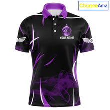 Load image into Gallery viewer, Purple Smokes Pool 8 Ball Men Billiard Polo &amp; 1/4-Zip Shirt Personalized Balls Billiard Gifts NYN2416