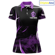 Load image into Gallery viewer, Purple Smokes Pool 8 Ball Women Billiard Polo &amp; 1/4-Zip Shirt Personalized Balls Billiard Gifts NYN2416