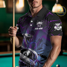 Load image into Gallery viewer, Dripping Cobra 8 Ball Pool Team Shirt Personalized Men Billiard Polo &amp; 1/4-Zip Attire Gifts NYN2418