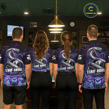 Load image into Gallery viewer, Dripping Cobra 8 Ball Pool Team Shirt Personalized Men Billiard Polo &amp; 1/4-Zip Attire Gifts NYN2418