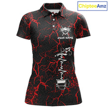 Load image into Gallery viewer, Funny Beer 8 Ball Pool Team Shirt Personalized Women Billiard Polo &amp; 1/4-Zip Attire Gifts|Red NYN2420