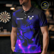 Load image into Gallery viewer, Darts World Champion Custom Blue-Purple Dart Shirt For Men, Dart Team Jerseys NYN0111