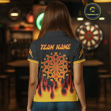 Load image into Gallery viewer, Dragon Flame Pattern Dartboard Custom Dart Shirt For Women, Dart Team Jerseys NYN0234
