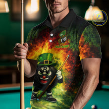 Load image into Gallery viewer, Red &amp; Green Shamrock Thunder Funny Pool 8 Ball Men Billiard Shirt Personalized Balls Billiard Shirts NYN2653