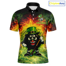 Load image into Gallery viewer, Red &amp; Green Shamrock Thunder Funny Pool 8 Ball Men Billiard Shirt Personalized Balls Billiard Shirts NYN2653