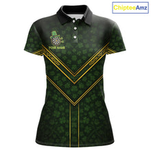 Load image into Gallery viewer, Funny Smoking Dartboard St Patrick's Day Darts Polo Shirt For Women Custom Dart League Shirt NYN2656