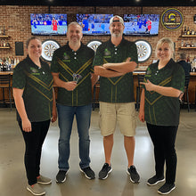 Load image into Gallery viewer, Funny Smoking Dartboard St Patrick's Day Darts Polo Shirt For Men Custom Dart League Shirt NYN2656