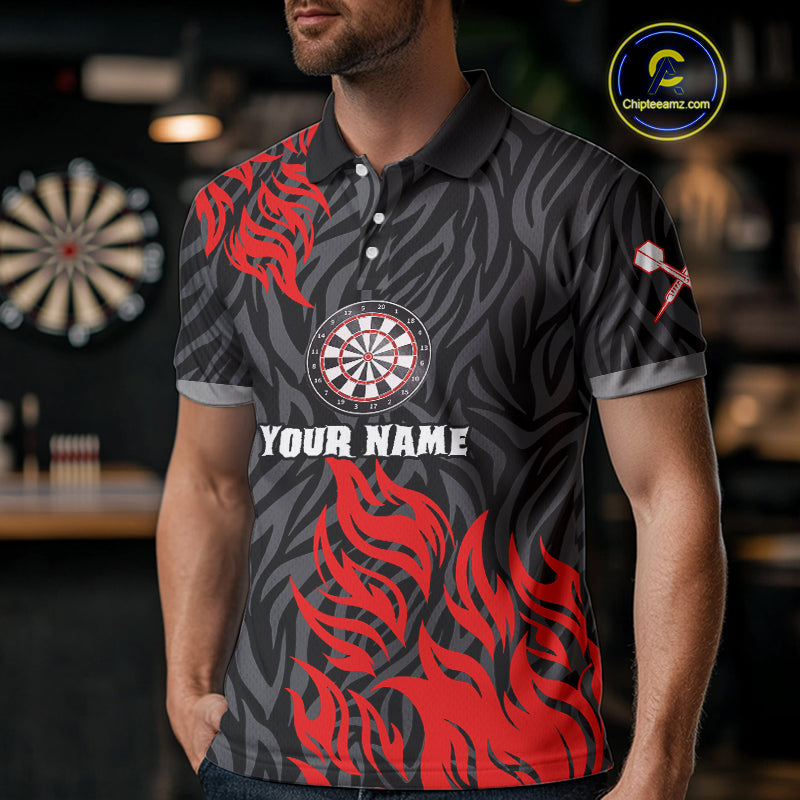 Red-Black Wolf Dartboards Custom Wolf Dart Shirt For Men, Dart Team Jerseys NYN0238