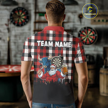 Load image into Gallery viewer, Custom Funny Santa &amp; Bull Beer Dartboard Christmas Men Darts Polo Shirt Xmas Dart Jerseys NYN1913