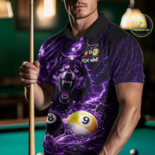 Load image into Gallery viewer, Custom Purple Horrors Wolf Smokes Pool 8 Ball &amp; 9 Ball Men's Billiard Team Shirt Billiard Attire NYN2669