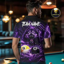 Load image into Gallery viewer, Custom Purple Horrors Wolf Smokes Pool 8 Ball &amp; 9 Ball Men's Billiard Team Shirt Billiard Attire NYN2669