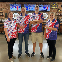 Load image into Gallery viewer, Custom America 250Th Anniversary Dart Polo &amp; Quarter-Zip Shirt For Men Patriotic USA Dart Jerseys NYN2824