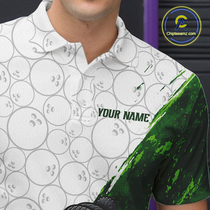 Personalized Green Grunge Funny Bowling Shirt For Men Custom Alligator Hugging Pin Bowling Team Jersey NYN4417